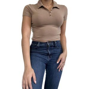 Hollister Brown Size Small Crop Top